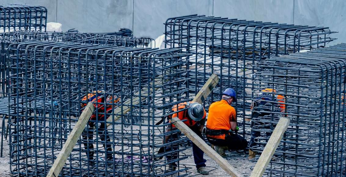 RCC reinforcement and shuttering works by B1 India crews